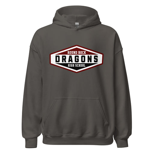Round Rock High School Dragons Dark Grey Classic Unisex Hoodie 009
