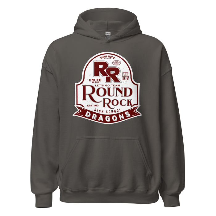 Round Rock High School Dragons Dark Grey Classic Unisex Hoodie 219