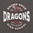 Close-up view of Round Rock High School Dragons Dark Grey Classic Unisex Hoodie 218