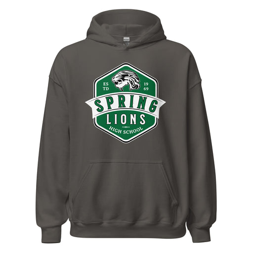 Spring High School Lions Dark Grey Classic Unisex Hoodie 209