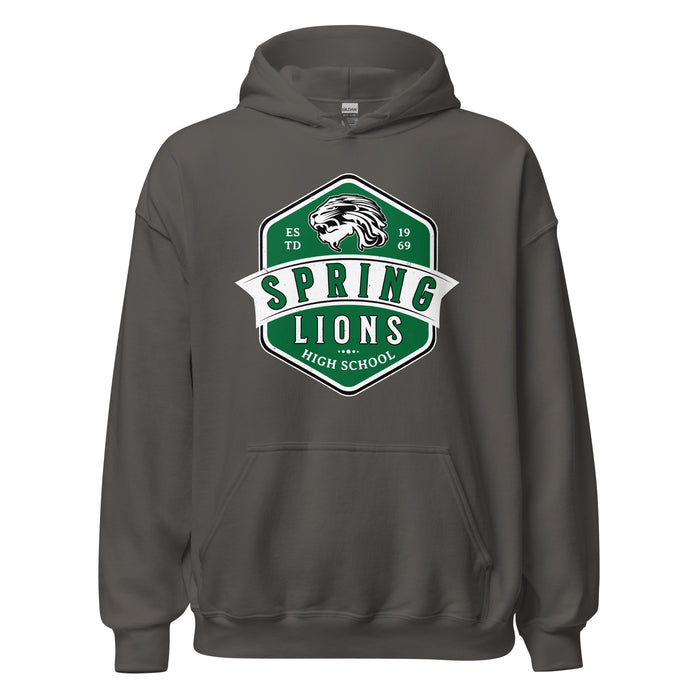Spring High School Lions Dark Grey Classic Unisex Hoodie 209