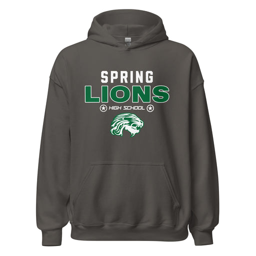 Spring High School Lions Dark Grey Classic Unisex Hoodie 003