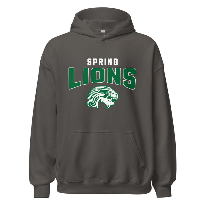 Spring High School Lions Dark Grey Classic Unisex Hoodie 234