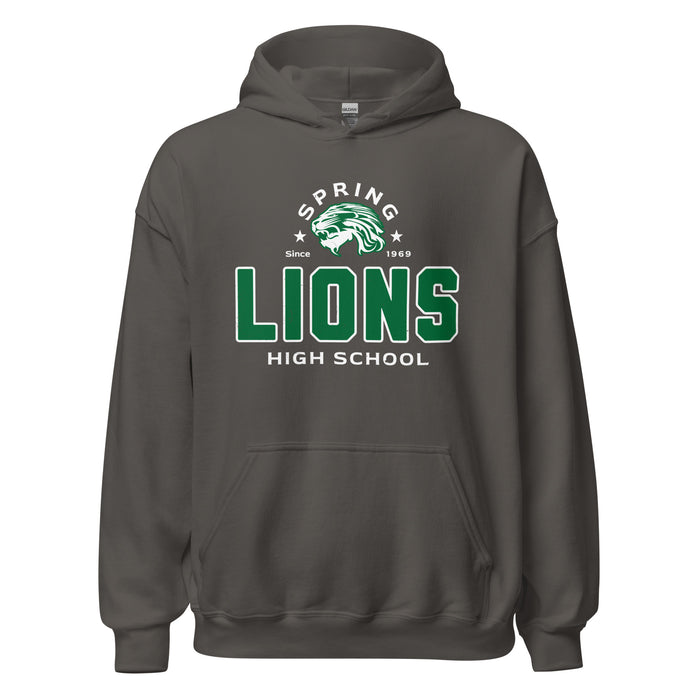 Spring High School Lions Dark Grey Classic Unisex Hoodie 222