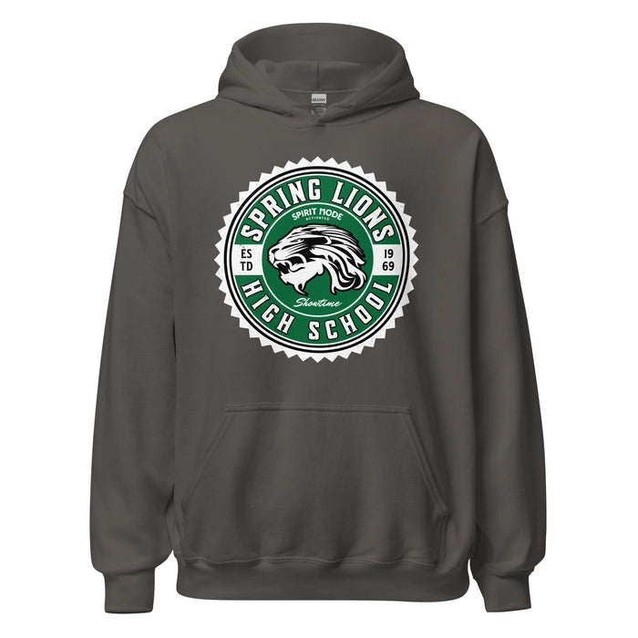 Spring High School Lions Dark Grey Classic Unisex Hoodie 203