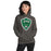 Woman wearing Spring High School Lions Dark Grey Classic Unisex Hoodie 225