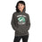 Woman wearing Spring High School Lions Dark Grey Classic Unisex Hoodie 228