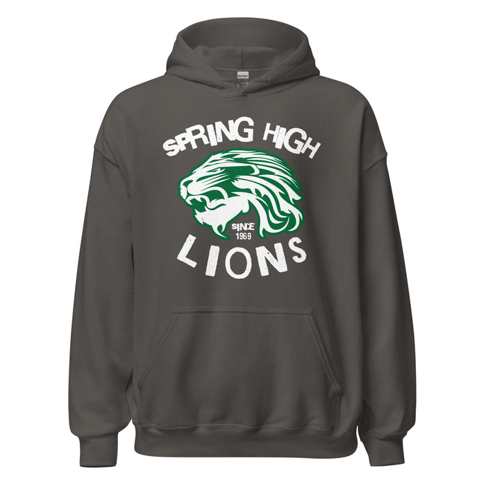 Spring High School Lions Dark Grey Classic Unisex Hoodie 228