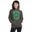 Woman wearing Spring High School Lions Dark Grey Classic Unisex Hoodie 207