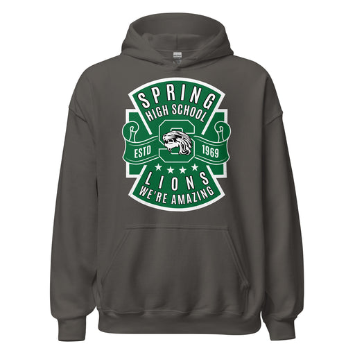 Spring High School Lions Dark Grey Classic Unisex Hoodie 207