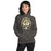 Woman wearing Tomball West High School Tigers Dark Grey Classic Unisex Hoodie 212