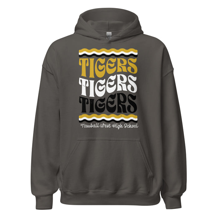 Tomball West High School Tigers Dark Grey Classic Unisex Hoodie 227