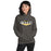 Woman wearing Tomball West High School Tigers Dark Grey Classic Unisex Hoodie 009
