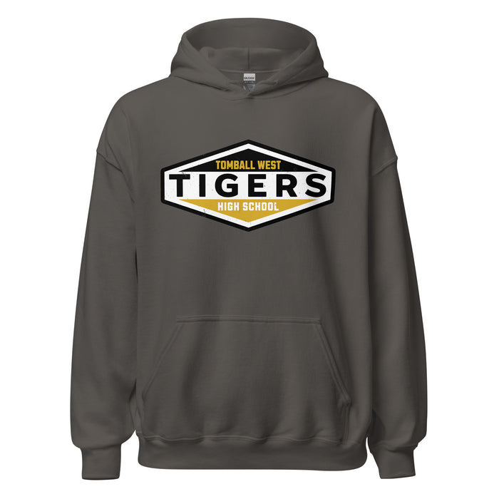 Tomball West High School Tigers Dark Grey Classic Unisex Hoodie 009