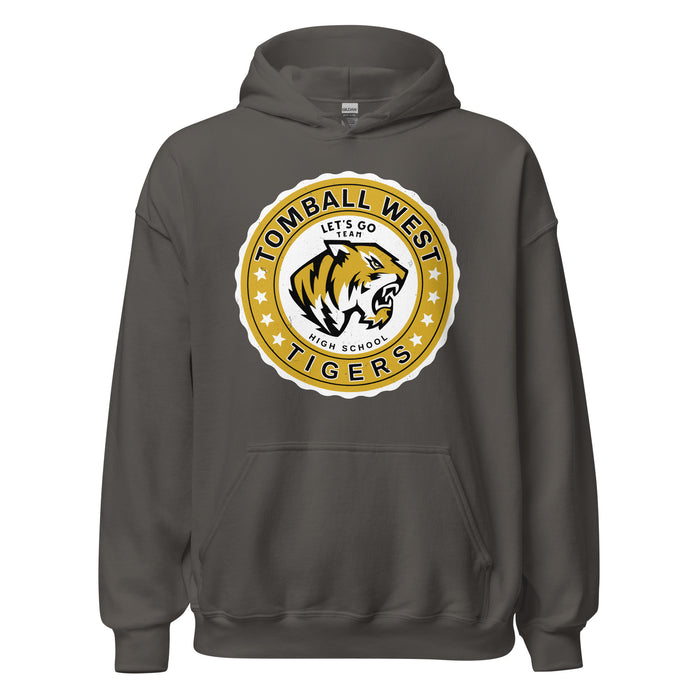 Tomball West High School Tigers Dark Grey Classic Unisex Hoodie 216