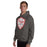 Man wearing Odessa High School Bronchos Dark Grey Classic Unisex Hoodie 225