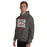 Man wearing Odessa High School Bronchos Dark Grey Classic Unisex Hoodie 210