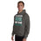 Man wearing Reagan High School Rattlers Dark Grey Classic Unisex Hoodie 231