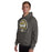 Man wearing Tomball West High School Tigers Dark Grey Classic Unisex Hoodie 212