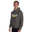 Man wearing Tomball West High School Tigers Dark Grey Classic Unisex Hoodie 009