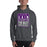 Man wearing a Klein Cain High School Hurricanes Dark Heather Classic Hoodie 01