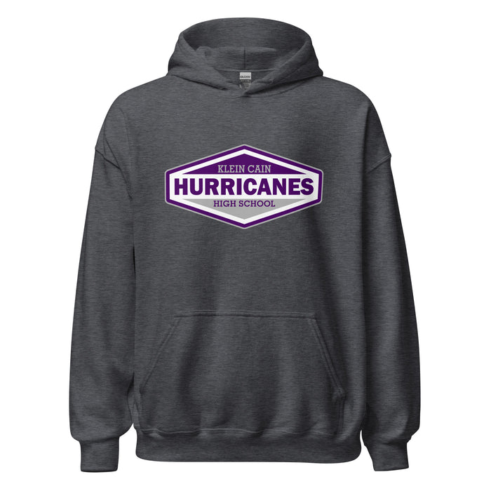 Klein Cain High School Hurricanes Dark Heather Classic Hoodie 09