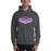 Man wearing a Klein Cain High School Hurricanes Dark Heather Classic Hoodie 09