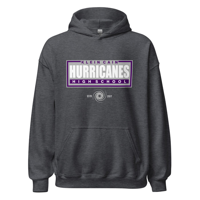 Klein Cain High School Hurricanes Dark Heather Classic Hoodie 49