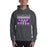 Man wearing a Klein Cain High School Hurricanes Dark Heather Classic Hoodie 86