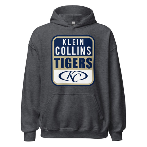 Klein Collins High School Tigers Dark Heather Classic Unisex Hoodie 01