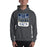 Man Wearing a Klein Collins High School Tigers Dark Heather Classic Unisex Hoodie 01