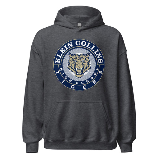 Klein Collins High School Tigers Dark Heather Classic Unisex Hoodie 02