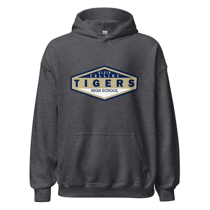 Klein Collins High School Tigers Dark Heather Classic Unisex Hoodie 09