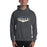 Man wearing a Klein Collins High School Tigers Dark Heather Classic Unisex Hoodie 09