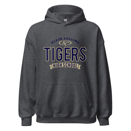 Klein Collins High School Tigers Dark Heather Classic Unisex Hoodie 44