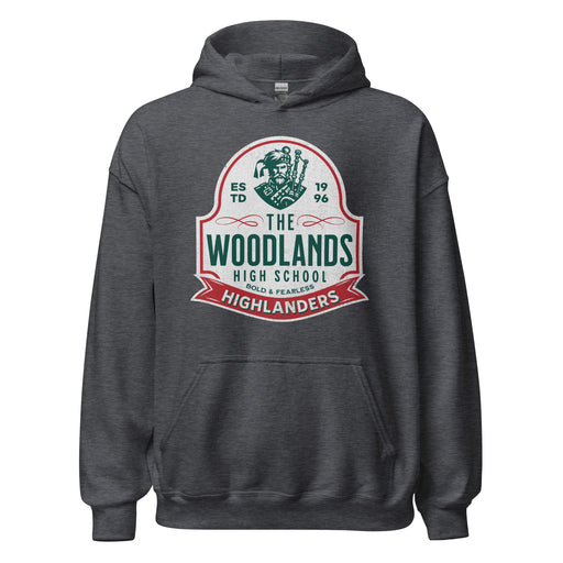 The Woodlands High School Highlanders Dark Heather Classic Unisex Hoodie 218