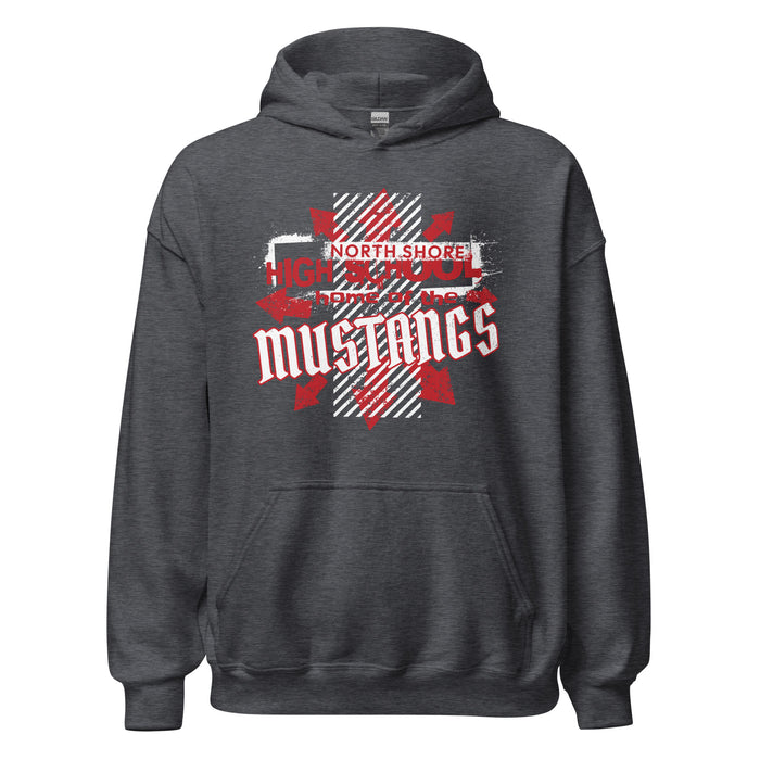 North Shore High School Mustangs Dark Grey Classic Unisex Hoodie 210