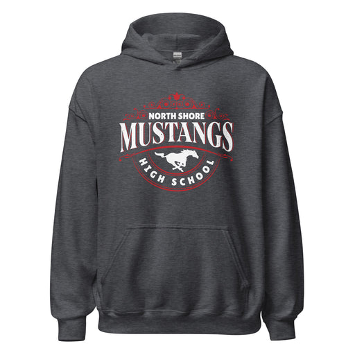 North Shore High School Mustangs Dark Grey Classic Unisex Hoodie 211