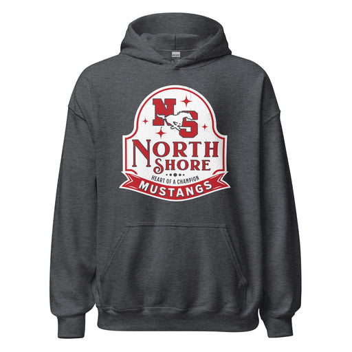 North Shore High School Mustangs Dark Grey Classic Unisex Hoodie 219