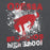 Close-up view of Odessa High School Bronchos Dark Grey Classic Unisex Hoodie 205