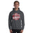 Man wearing Odessa High School Bronchos Dark Grey Classic Unisex Hoodie 210