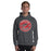 Man wearing Odessa High School Bronchos Dark Grey Classic Unisex Hoodie 215