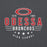 Close-up view of Odessa High School Bronchos Dark Grey Classic Unisex Hoodie 217