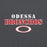 Close-up view of Odessa High School Bronchos Dark Grey Classic Unisex Hoodie 222