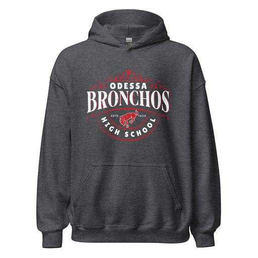 Odessa High School Bronchos Dark Grey Classic Unisex Hoodie 211