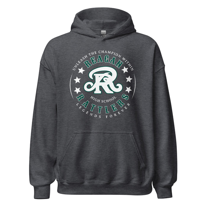 Reagan High School Rattlers Dark Grey Classic Unisex Hoodie 214