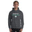 Man wearing Reagan High School Rattlers Dark Grey Classic Unisex Hoodie 222