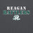 Close-up view of Reagan High School Rattlers Dark Grey Classic Unisex Hoodie 222