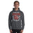 Man wearing Round Rock High School Dragons Dark Grey Classic Unisex Hoodie 204