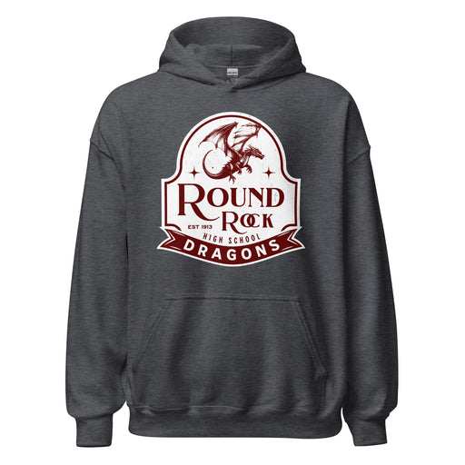 Round Rock High School Dragons Dark Grey Classic Unisex Hoodie 219